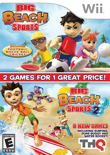 Big Beach Sports 1 & 2 box art