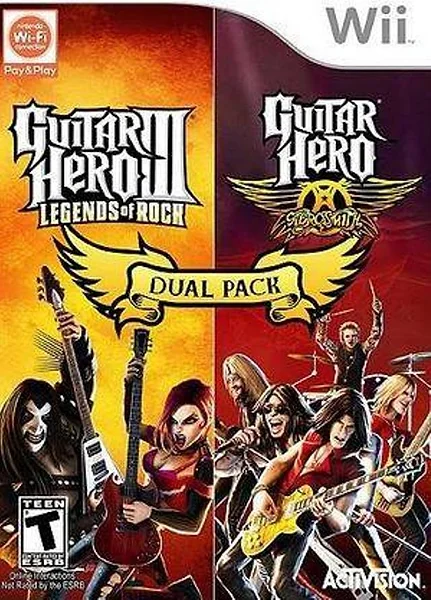 Guitar Hero III & Guitar Hero Aerosmith box art