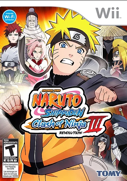 Naruto Shippuden: Clash of Ninja Revolution III Box Art