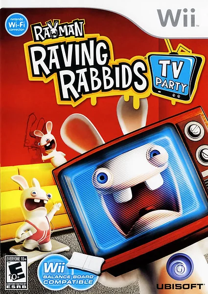 Rayman Raving Rabbids: TV Party box art