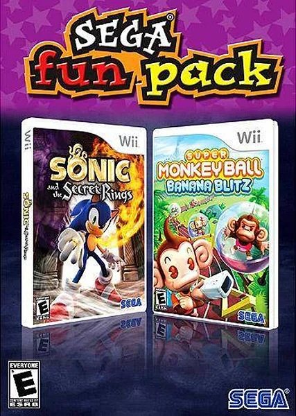 Sega Fun Pack: Sonic and the Secret Rings & Super Monkey Ball: Banana Blitz box art