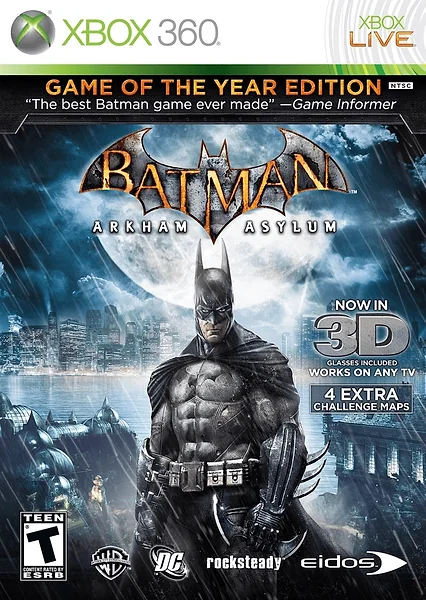 Batman: Arkham Asylum box art