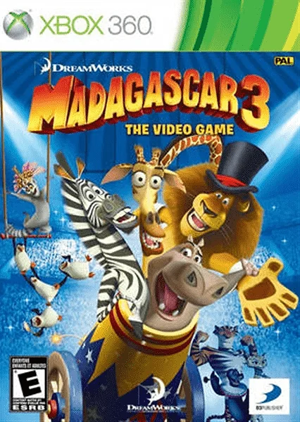 Madagascar 3: The Video Game Box Art