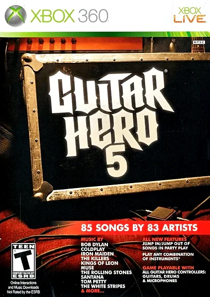 Guitar Hero 5 box art