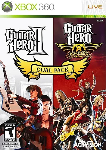 Guitar Hero II & Guitar Hero: Aerosmith box art