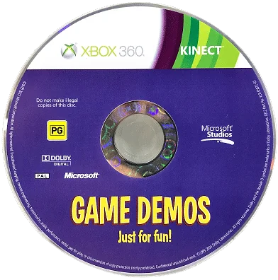 Kinect Game Demos: Just for Fun! Box Art