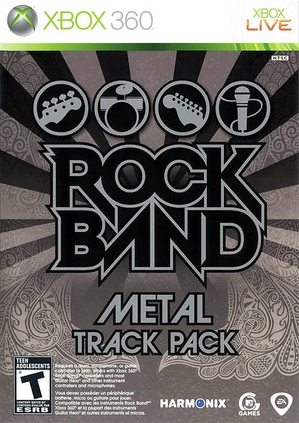 Rock Band: Metal Track Pack Box Art