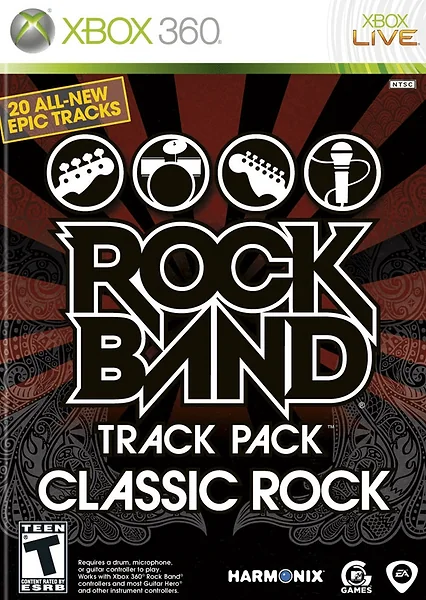Rock Band Track Pack: Classic Rock box art