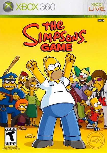 Simpsons Game Box Art
