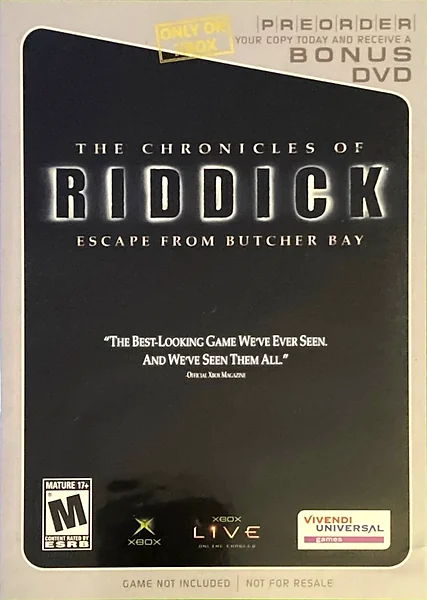 Chronicles of Riddick: Escape from Butcher Bay box art