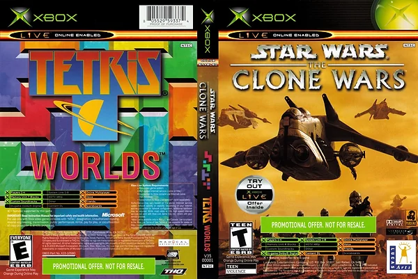 Star Wars: Clone Wars & Tetris Worlds Combo Pack box art