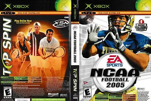 NCAA Football 2005 - Top Spin Combo Box Art