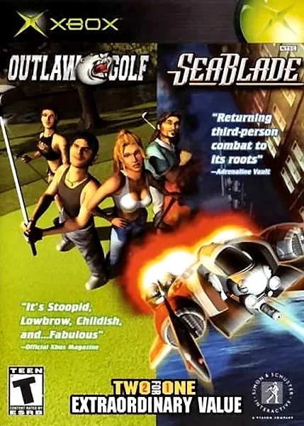 Outlaw Golf and SeaBlade box art