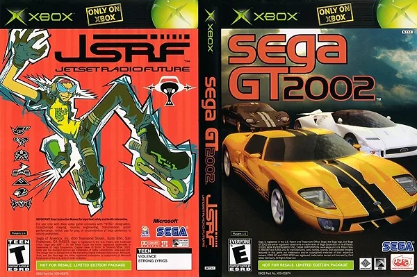 Sega GT 2002 & JSRF box art