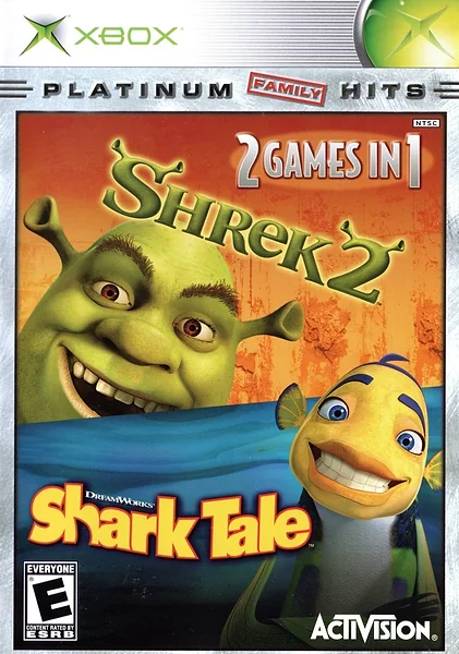 Shrek 2 & Shark Tale box art